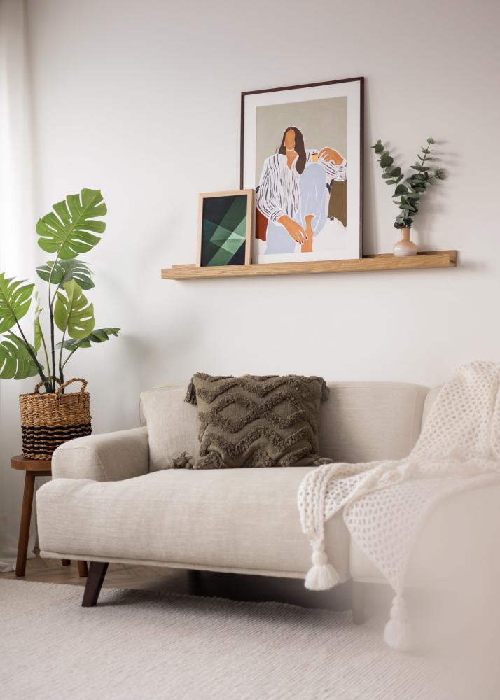 KAILA Prateleira para Quadros Carvalho 120 cm