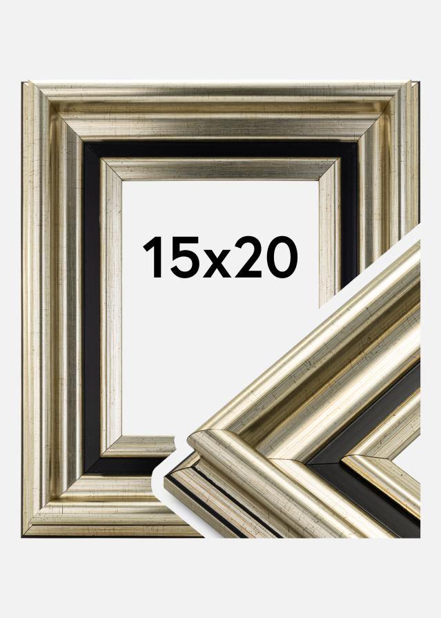 Moldura Gysinge Premium Prateado 15x20 cm