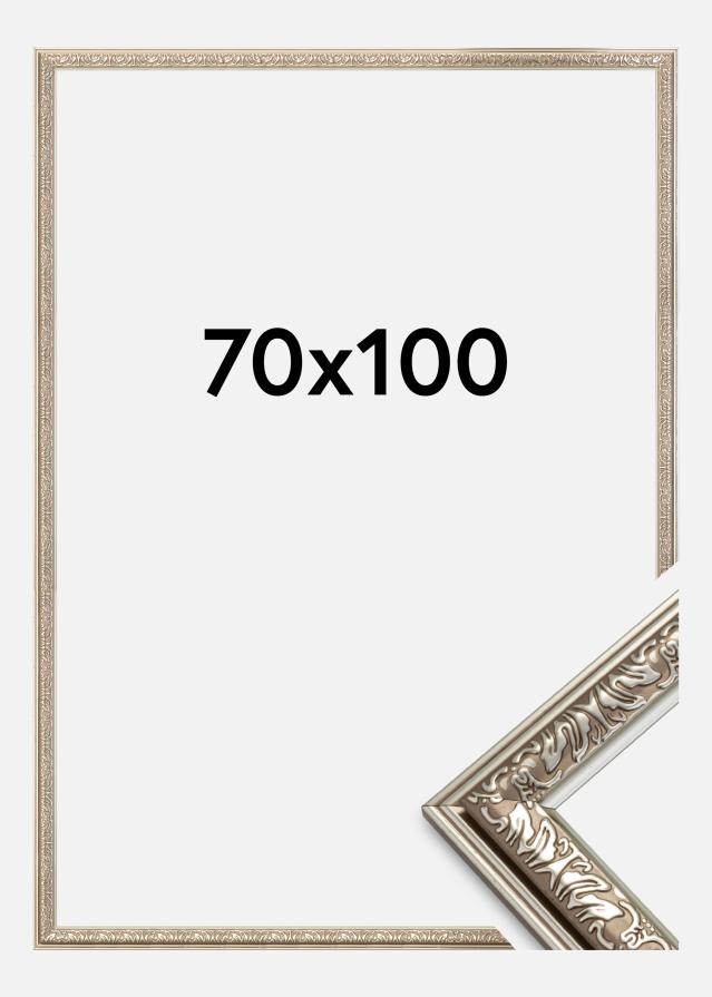 Moldura Nostalgia Prateado 70x100 cm