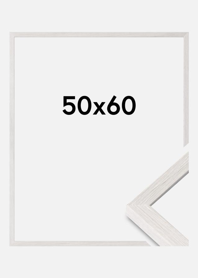 Moldura Ares Vidro acrílico White Oak 50x60 cm