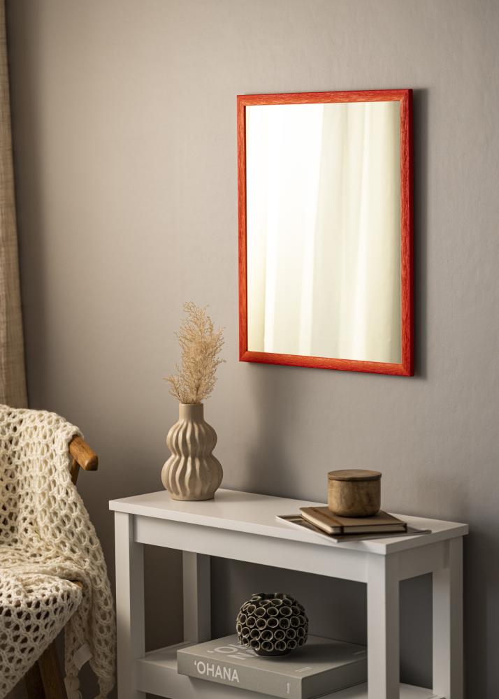 Espelho Cornwall Vermelho - Tamanho personalizável