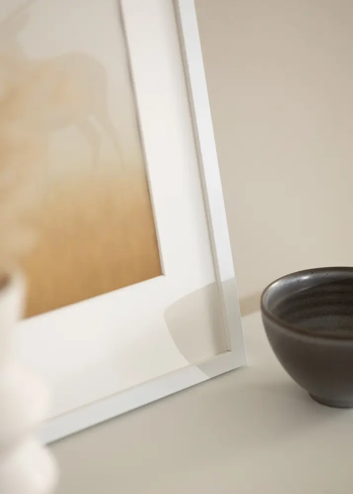 Moldura Modern Vidro acrílico Branco 50x50 cm