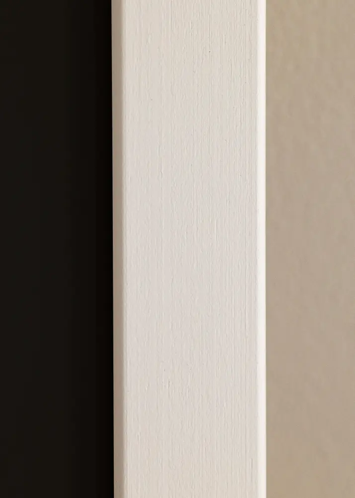 Moldura Trendline Branco 80x80 cm - Passe-partout Preto 70x70 cm