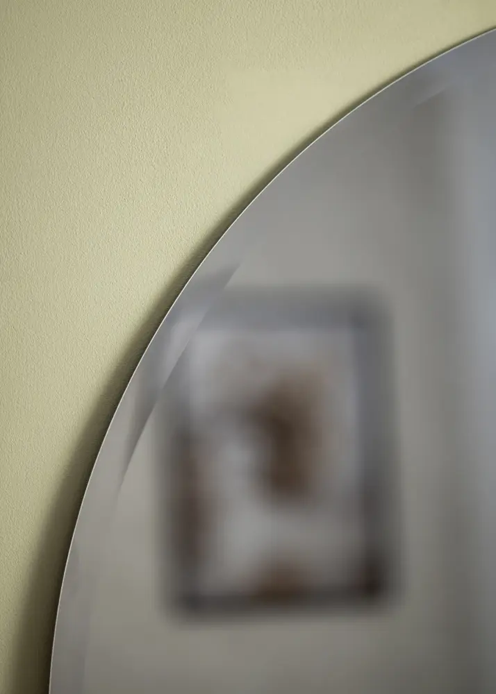 KAILA Redondo Espelho Dfolha Smoked Grey 90 cm Ø