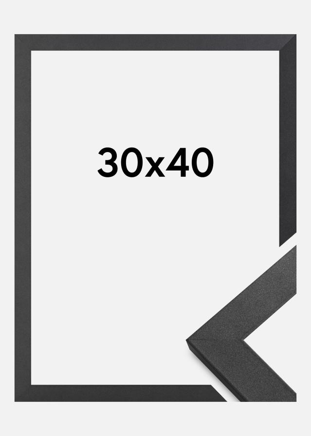 Moldura Graphite Wood Vidro acrílico 30x40 cm