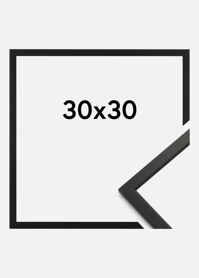 Moldura Edsbyn Vidro acrílico Preto 30x30 cm