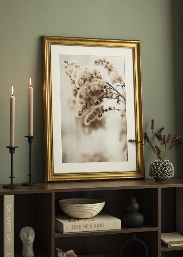 Moldura Rokoko Vidro acrílico Dourado 50x50 cm