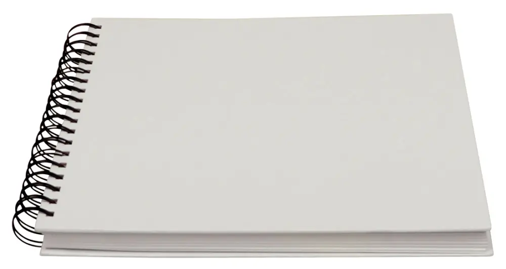 Quadrado Álbum de espiral para fotografias Branco - 25x25 (80 Páginas brancas)