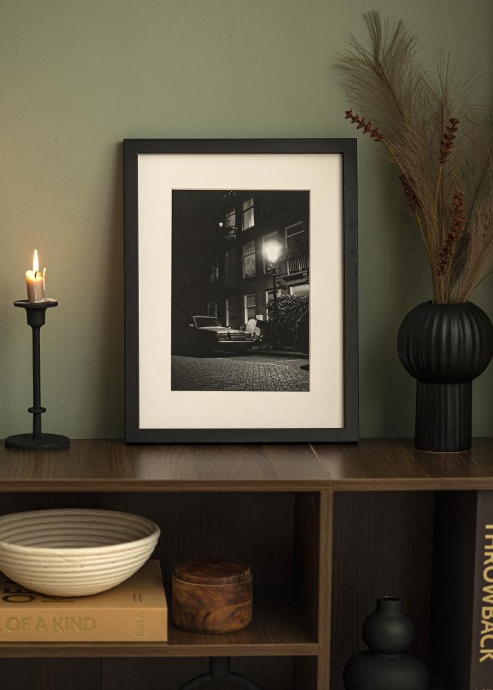 Moldura Blocky Vidro acrílico Preto 100x130 cm