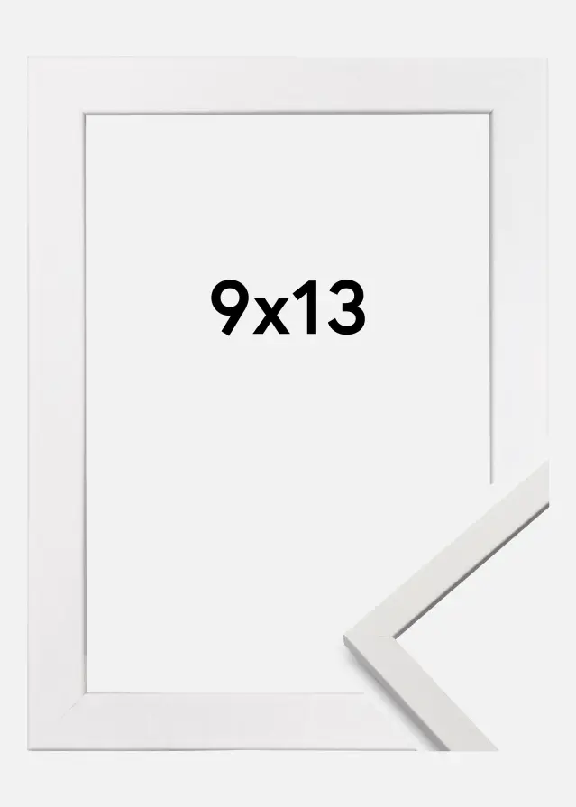 Moldura Edsbyn Vidro acrílico Branco 9x13 cm
