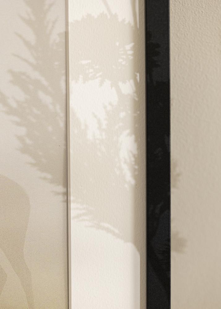 Moldura Trendy Preto 13x18 cm - Passe-partout Branco 3,5x5 inches