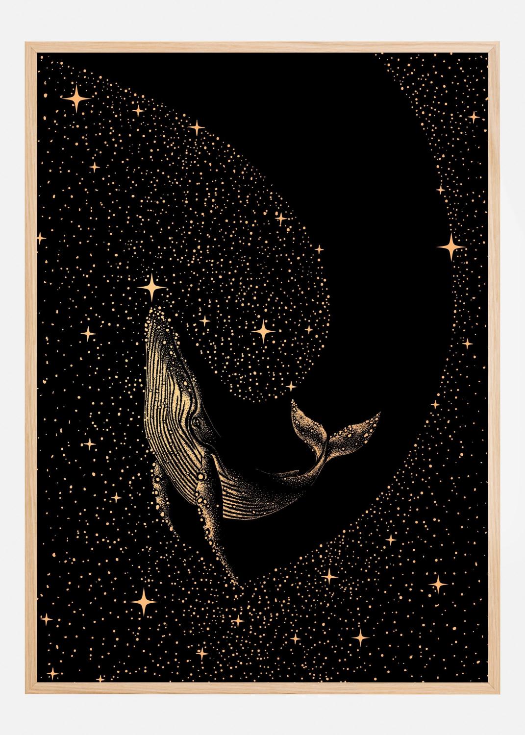 Product Image for Starry Whale Dark Gold Version Póster (21x29.7 cm (A4))