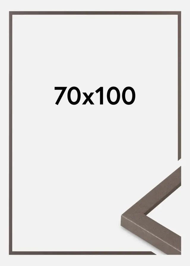 Moldura Modern Vidro acrílico Grafite 70x100cm