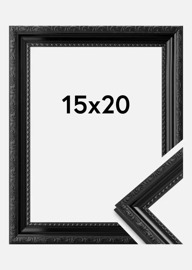 Moldura Abisko Preto 15x20 cm