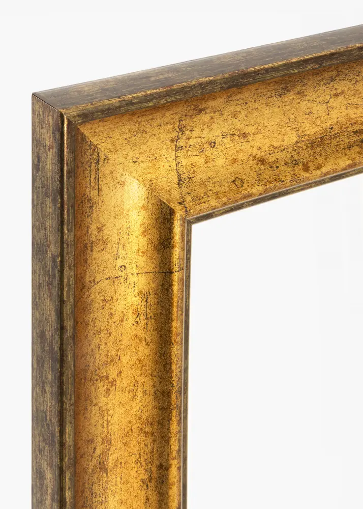 Moldura Saltsjöbaden Dourado 30x40 cm - Passe-partout Branco 20x30 cm
