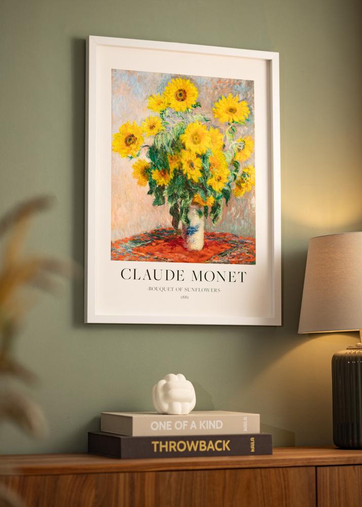 BGA Moldura caixa Vidro acrílico Branco 21x29,7 cm (A4)