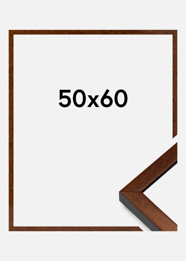 Moldura Ares Vidro acrílico Burr Walnut 50x60 cm