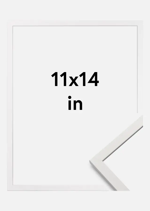 Moldura Edsbyn Vidro acrílico Branco 11x14 inches (27,94x35,56 cm)