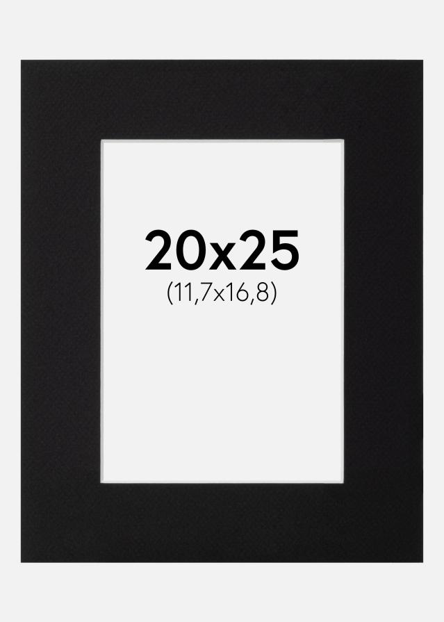 Passe-partout Canson Preto (Bordo interior branco) 20x25 cm (11,7x16,8)