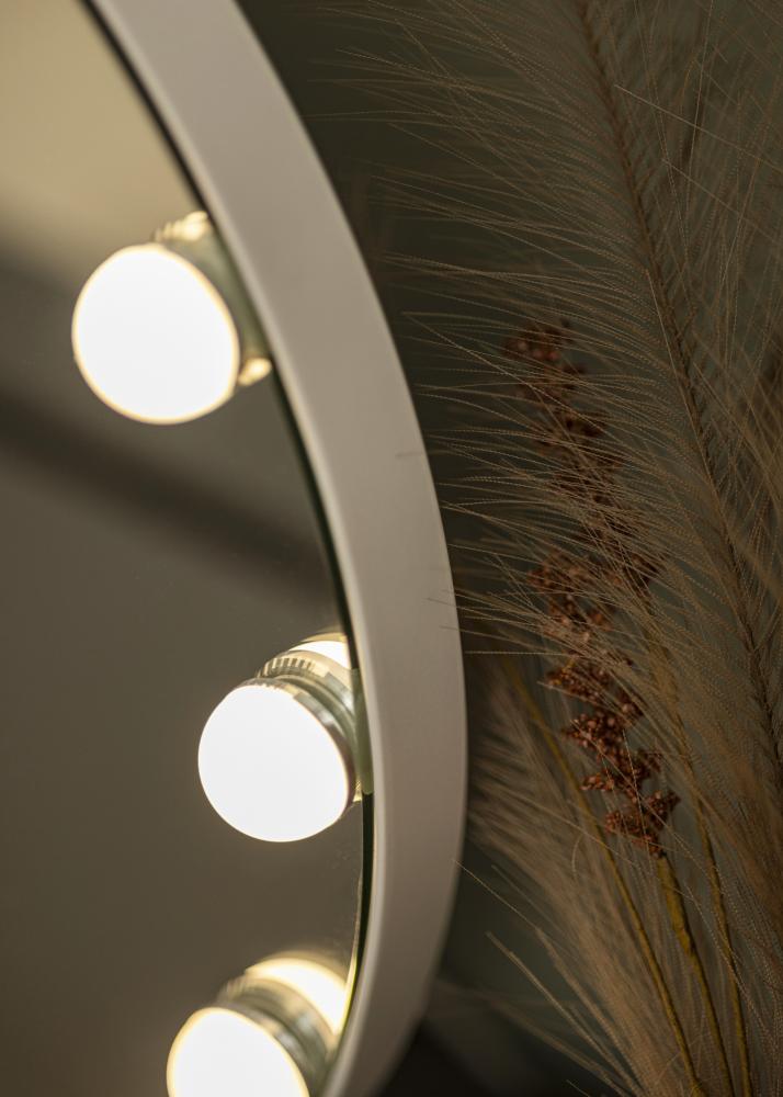 KAILA Espelho para toucador V Branco - 50x48 cm