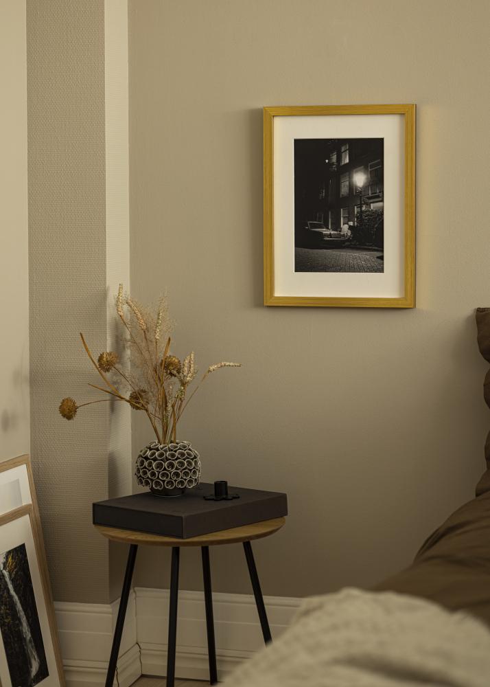 Blocky Gold 85x115 cm - Passe-partout Branco 70x100 cm