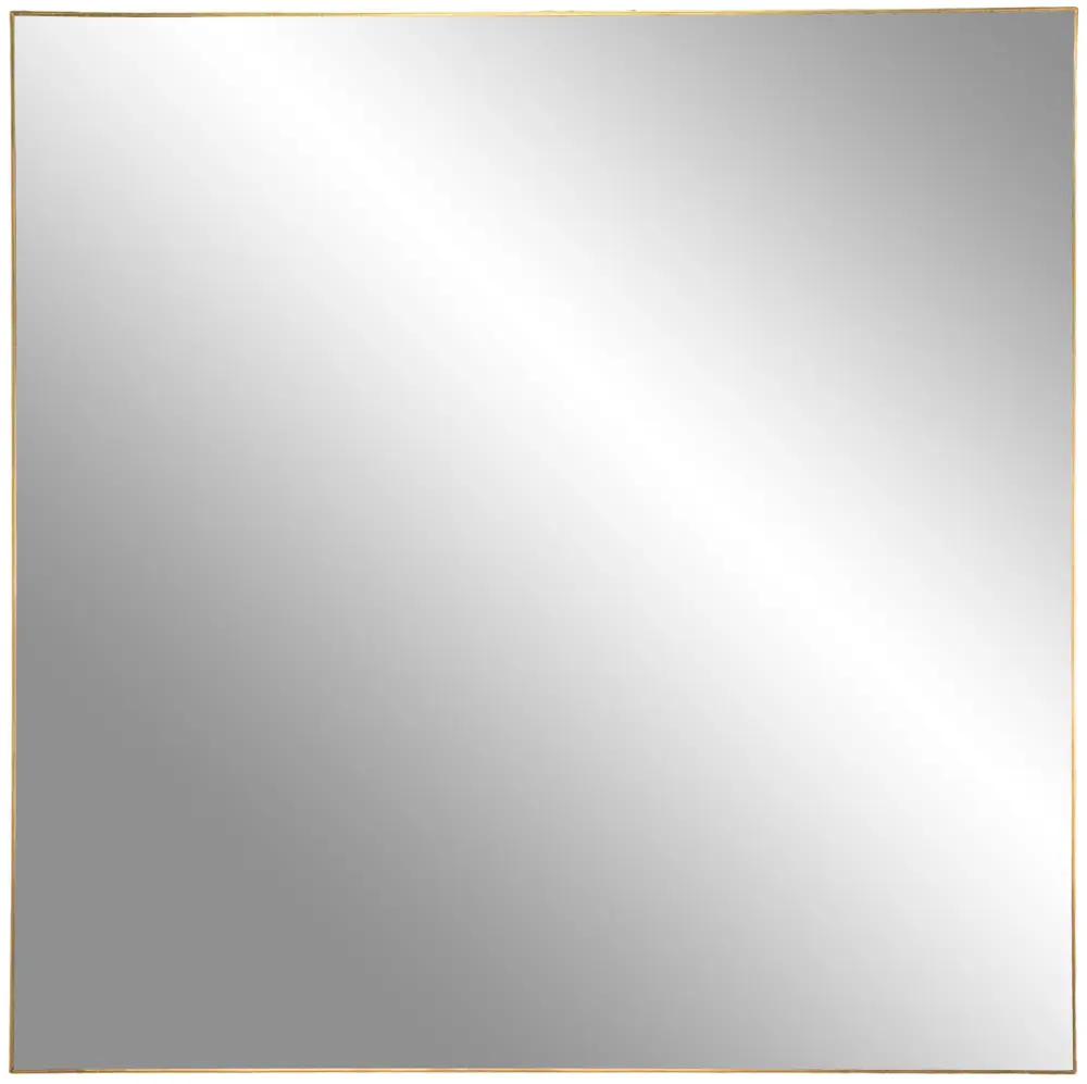 KAILA Square Mirror - Thin Brass 60x60 cm