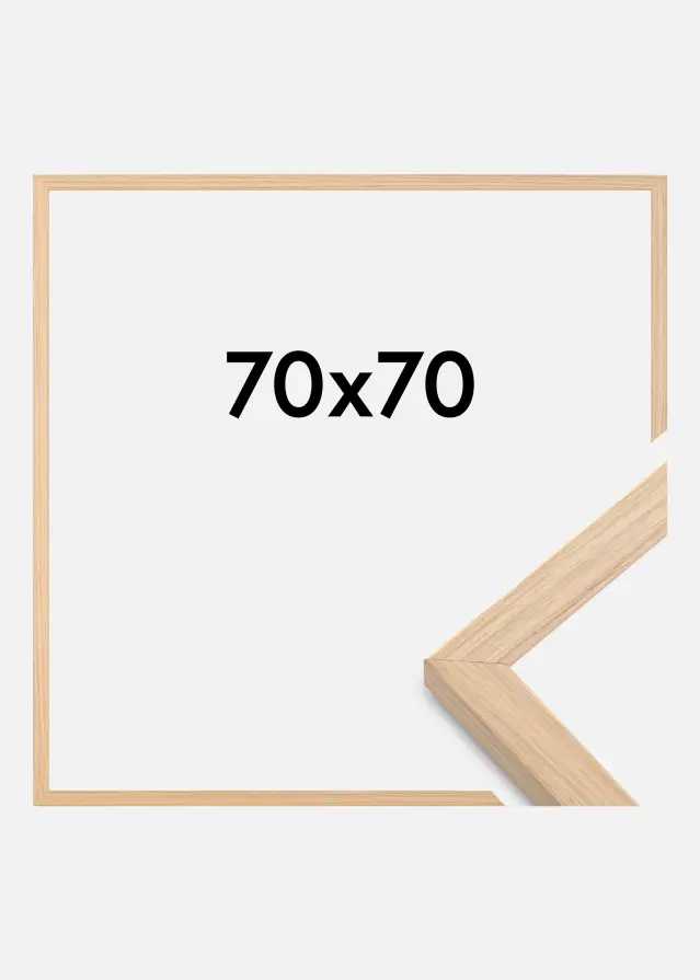 Moldura Grimsåker Vidro acrílico Carvalho 70x70 cm