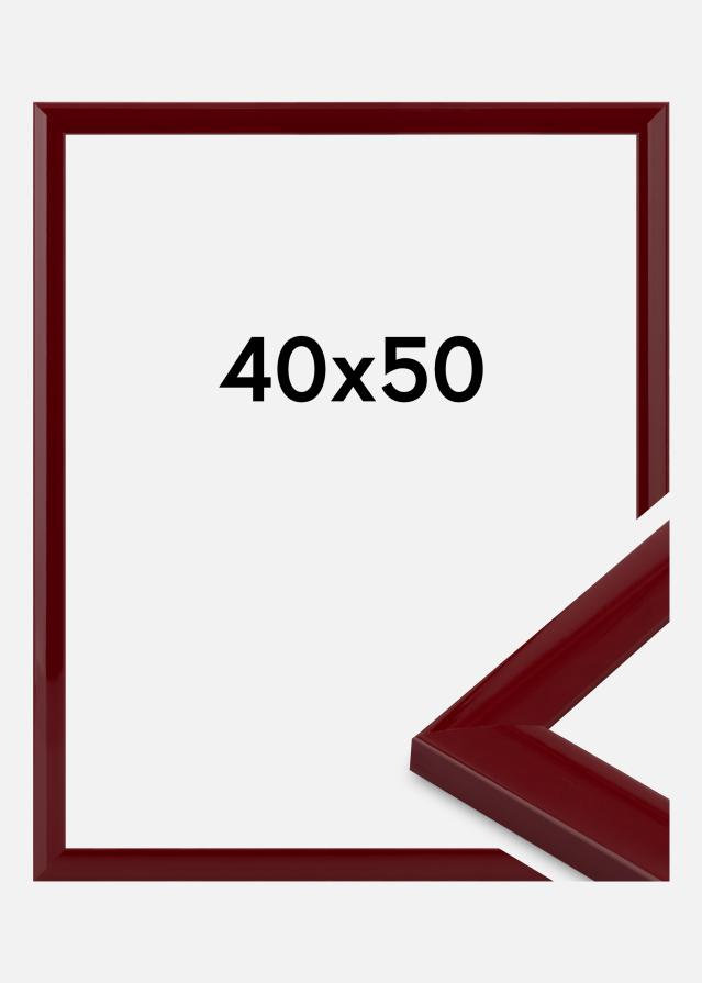 Moldura Dorset Vidro acrílico Vermelho escuro 40x50 cm