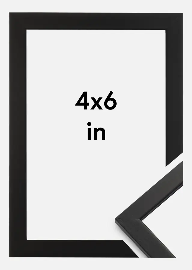 Moldura Edsbyn Vidro acrílico Preto 4x6 inches (10,16x15,2 cm)
