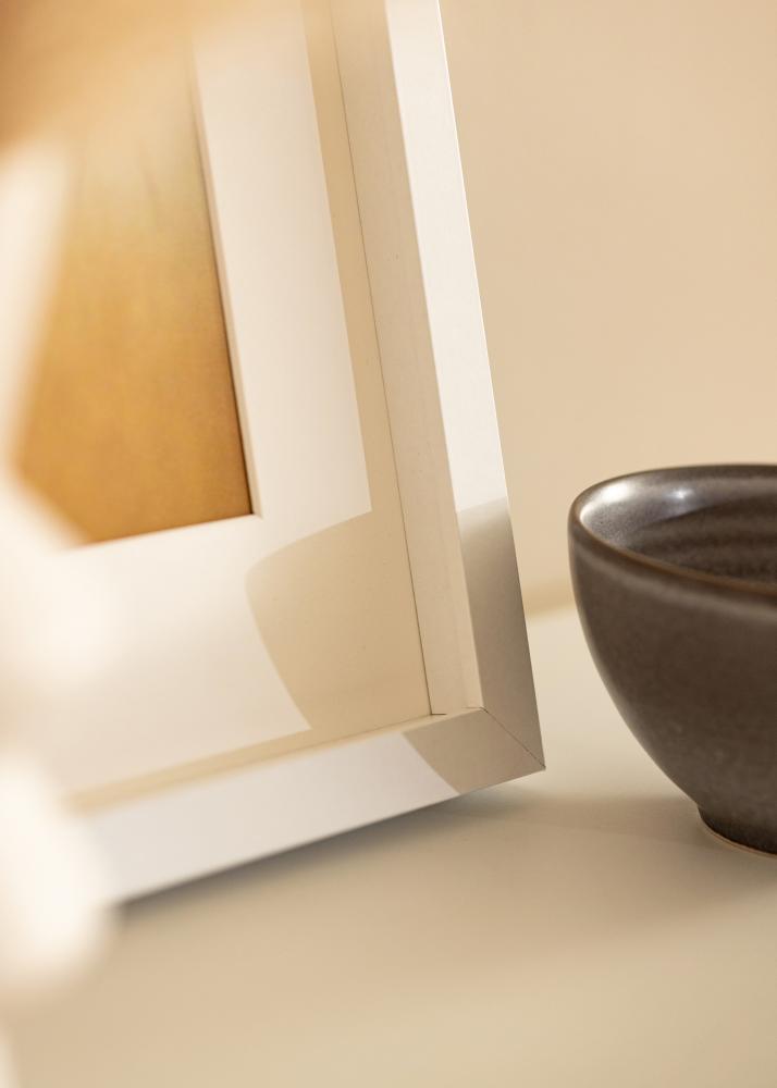 BGA Moldura caixa Vidro acrílico Branco 21x29,7 cm (A4)