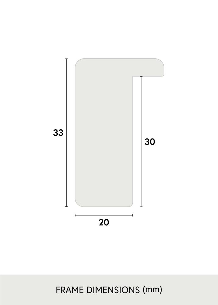 Moldura Falun Prateado 70x100 cm