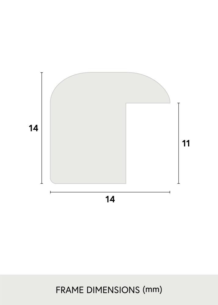 Moldura London Preto - Tamanho personalizável