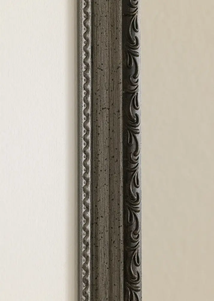 Moldura Abisko Prateado 20x30 cm - Passe-partout Branco 15x21 cm (A5)