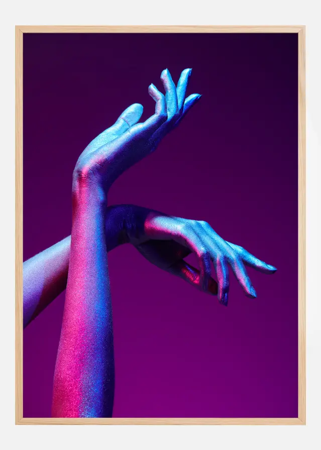 Purple Hands Póster