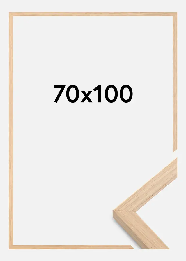 Moldura Grimsåker Vidro acrílico Carvalho 70x100 cm