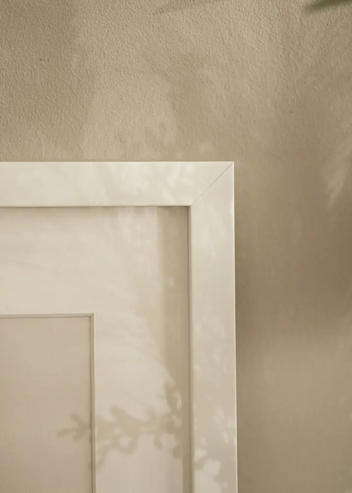 Moldura Blocky Vidro acrílico Branco 80x80 cm
