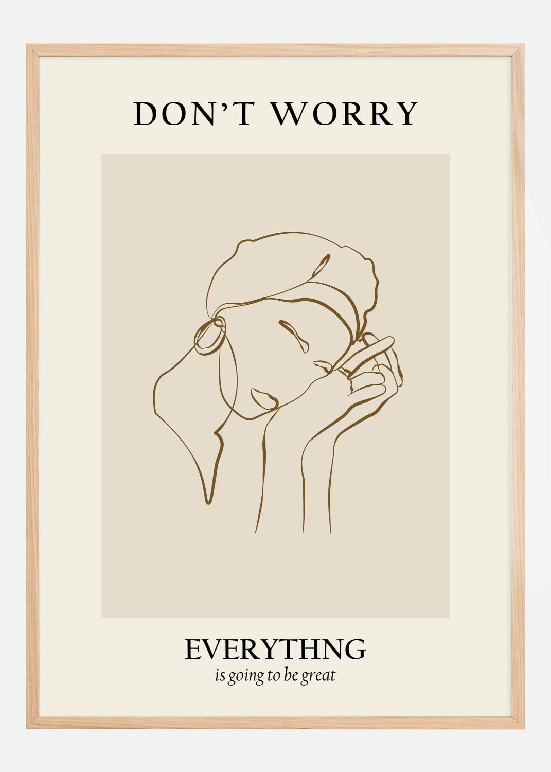 Product Image for Modern line portrait Póster (21x29.7 cm (A4))