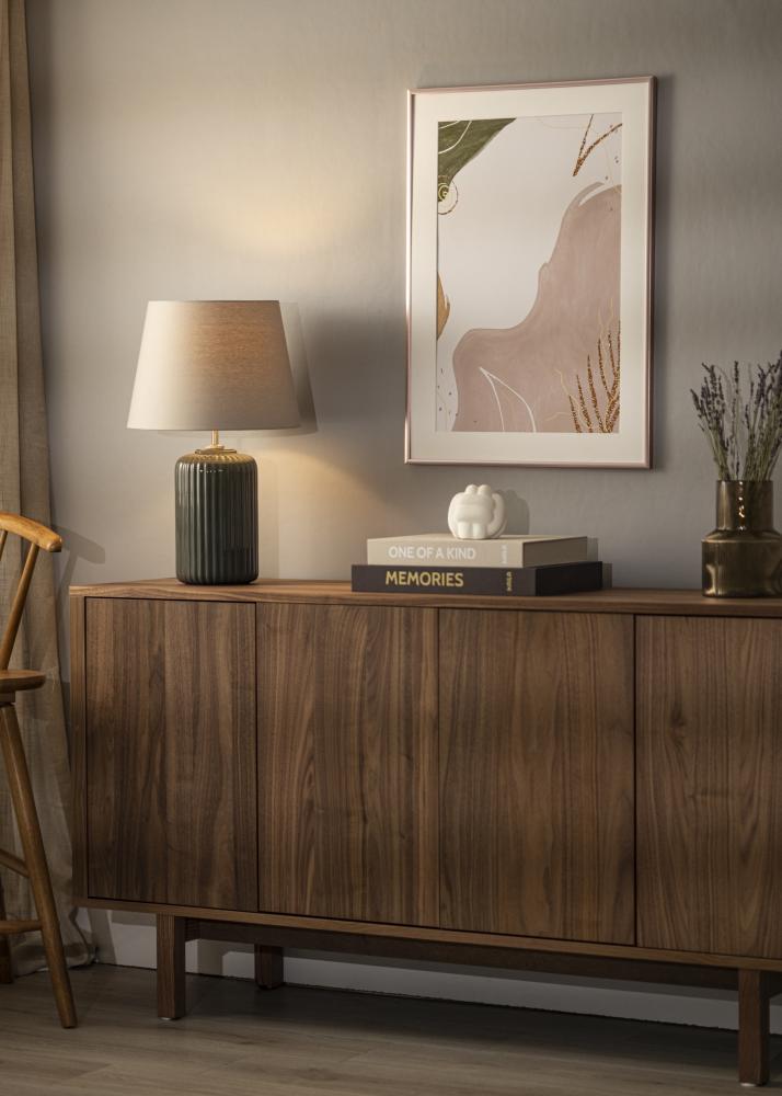 Moldura Scandi Vidro acrílico Ouro rosado 30x40 cm