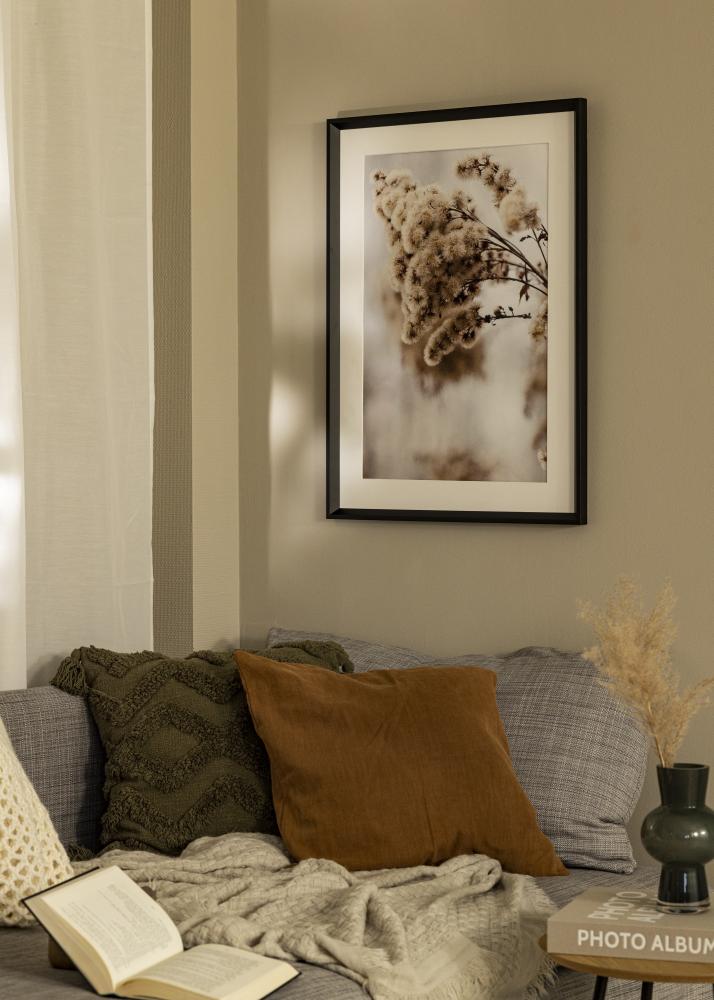 Moldura Globe Vidro acrílico Preto 70x100 cm