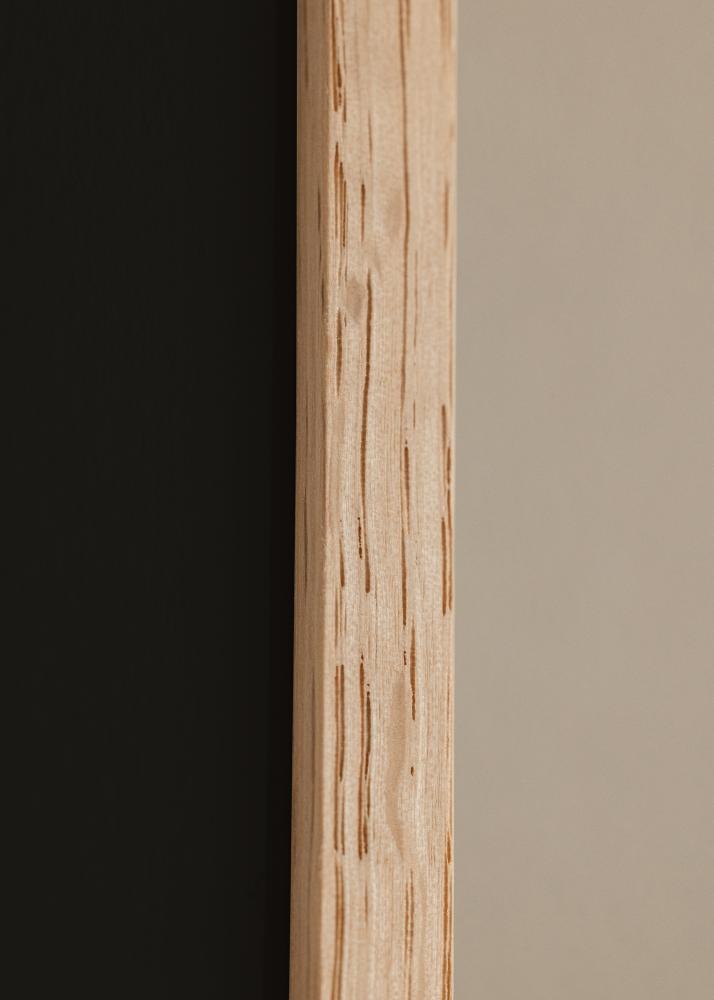 Moldura Carvalho Fino 20x30 cm - Passe-partout Preto 15x21 cm (A5)