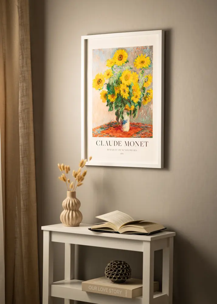 BGA Moldura caixa Vidro acrílico Branco 29,7x42 cm (A3)