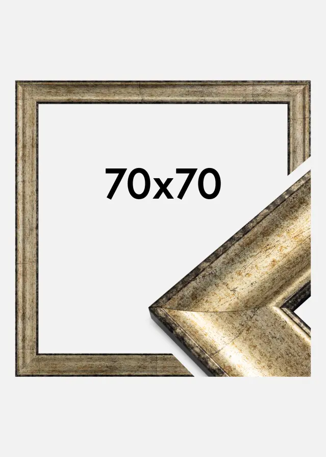 Moldura Saltsjöbaden Vidro acrílico Ouro antigo 70x70 cm