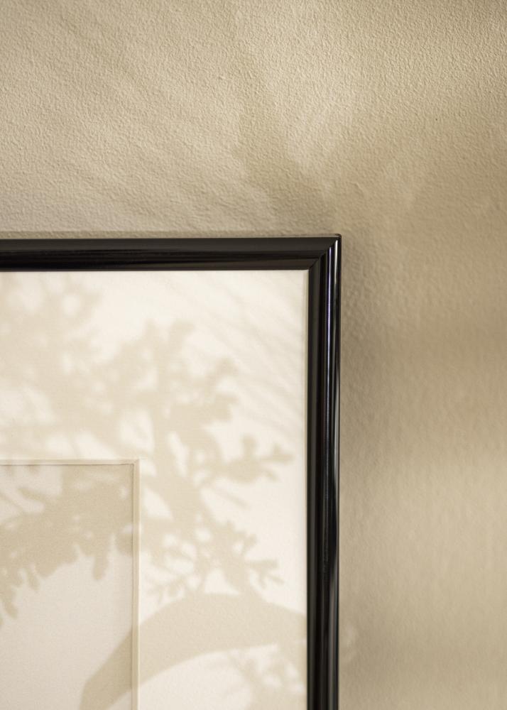 Moldura Victoria Preto 50x50 cm - Passe-partout Branco 40x40 cm
