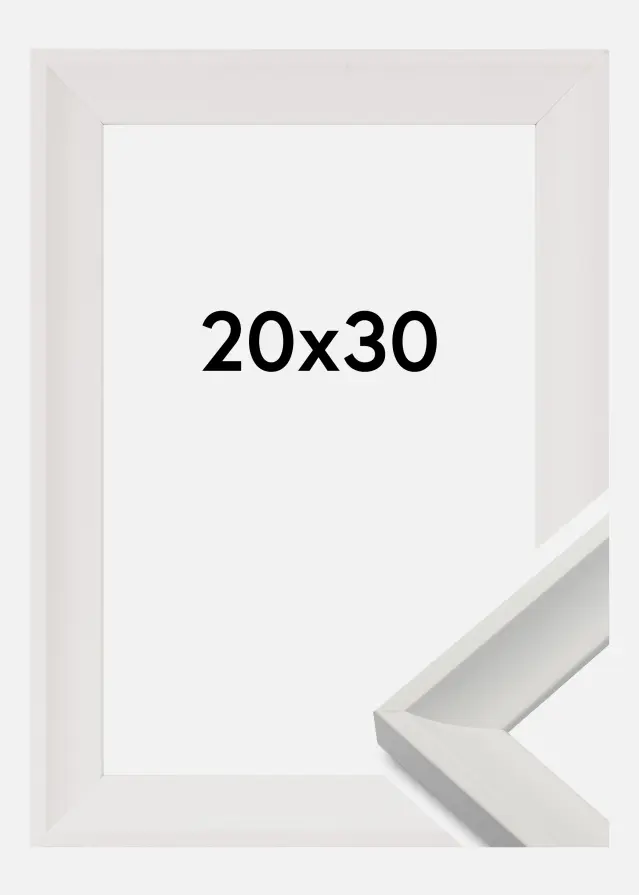 Moldura Öjaren Vidro acrílico Branco 20x30 cm