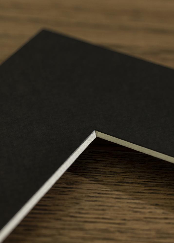 Passe-partout Preto Padrão (Bordo interior branco) 13x18 cm (8x11,5)