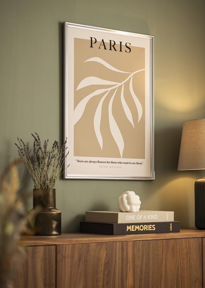 Moldura Gala Vidro acrílico Prateado 50x70 cm