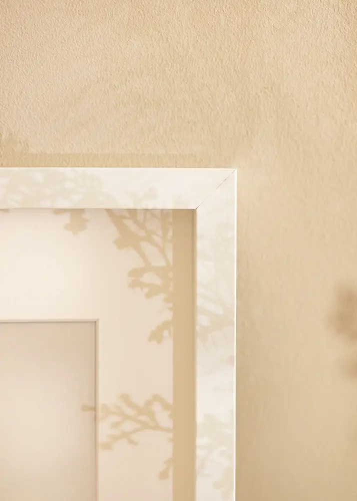 BGA Moldura caixa Vidro acrílico Branco 29,7x42 cm (A3)