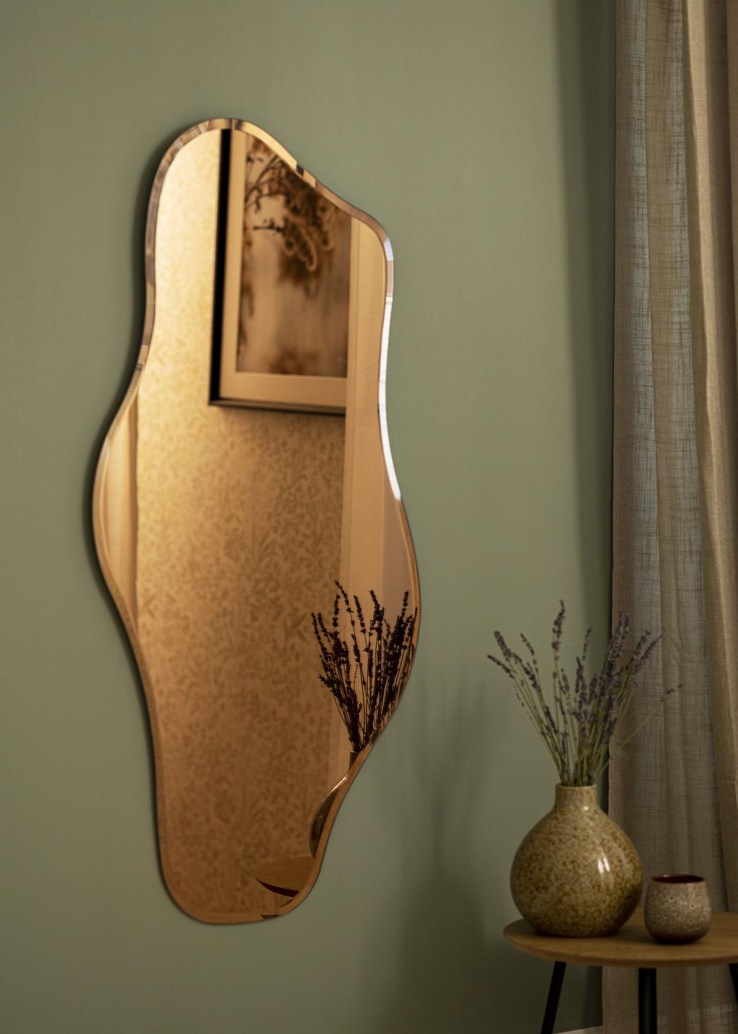 Product Image for Espelho Wave Rose Gold 55x110 cm