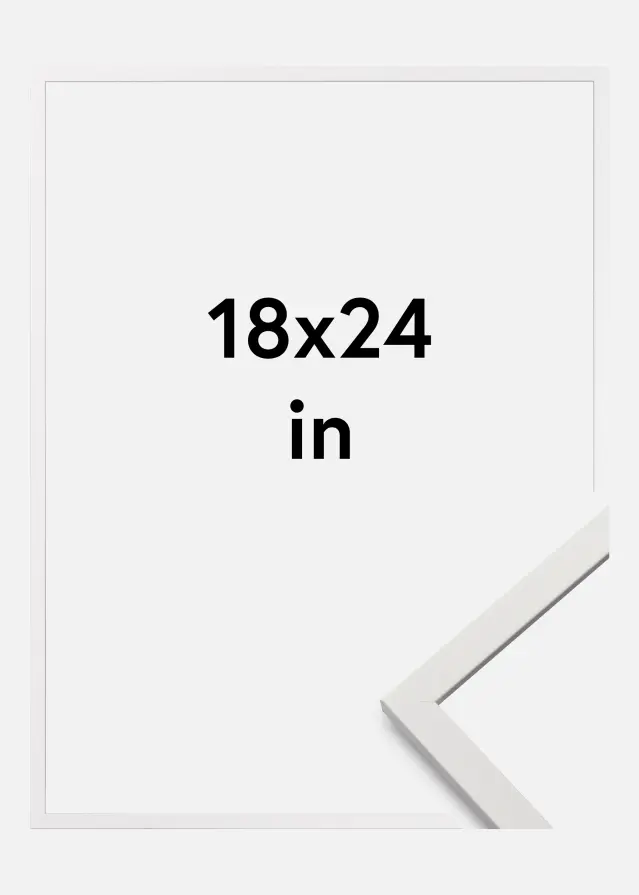 Moldura Edsbyn Vidro acrílico Branco 18x24 inches (45,72x60,96 cm)