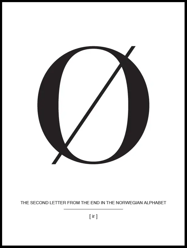 Carta Ø Noruega Cartaz